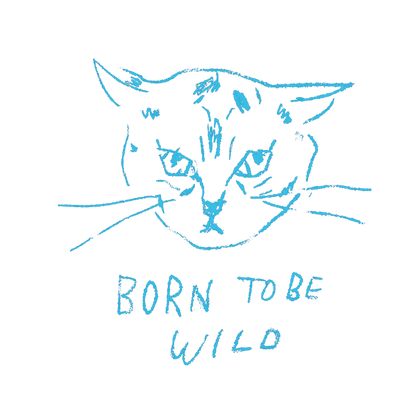 猫イラストTシャツ｜野生味が止まらない