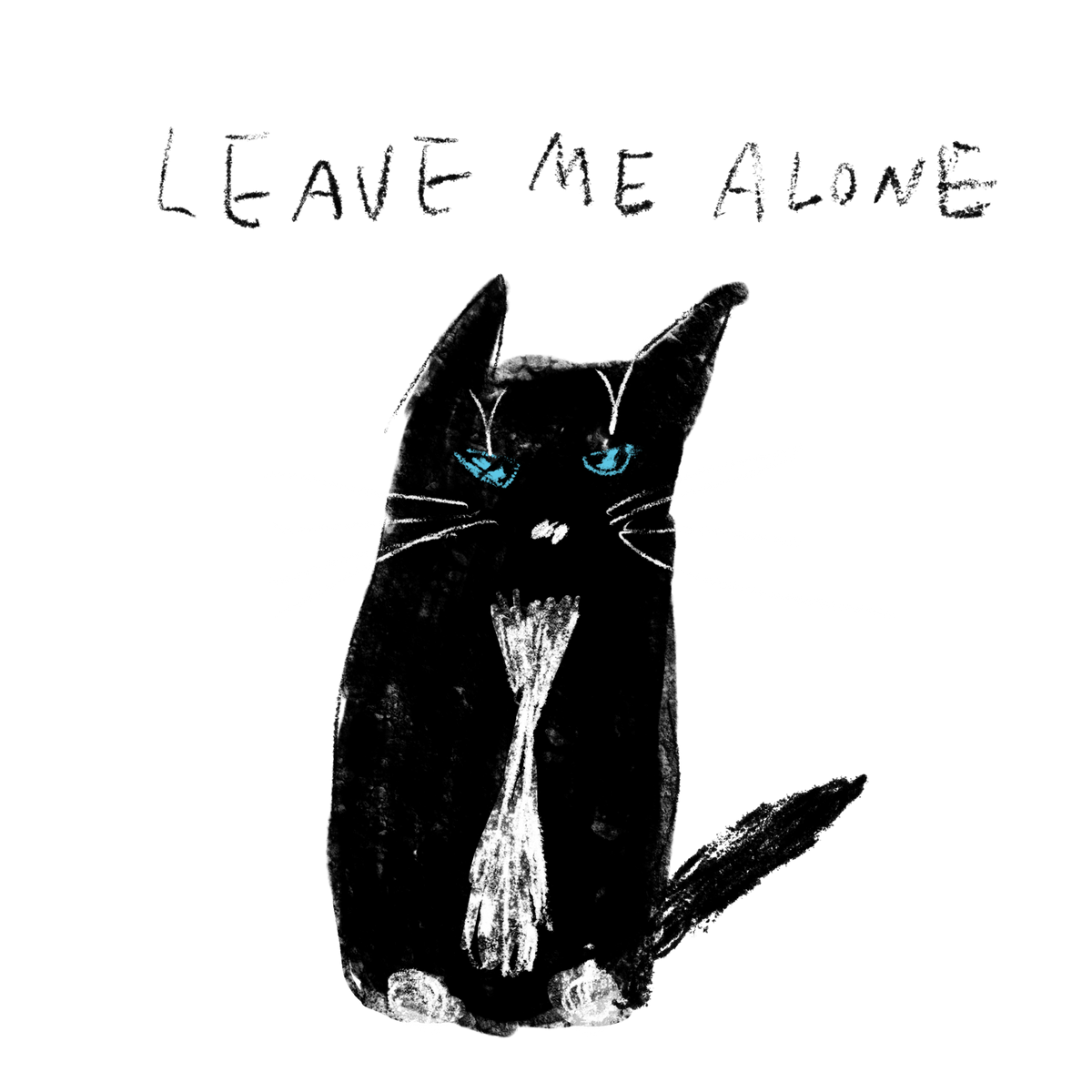 猫イラストTシャツ｜ほっとけやニンゲン