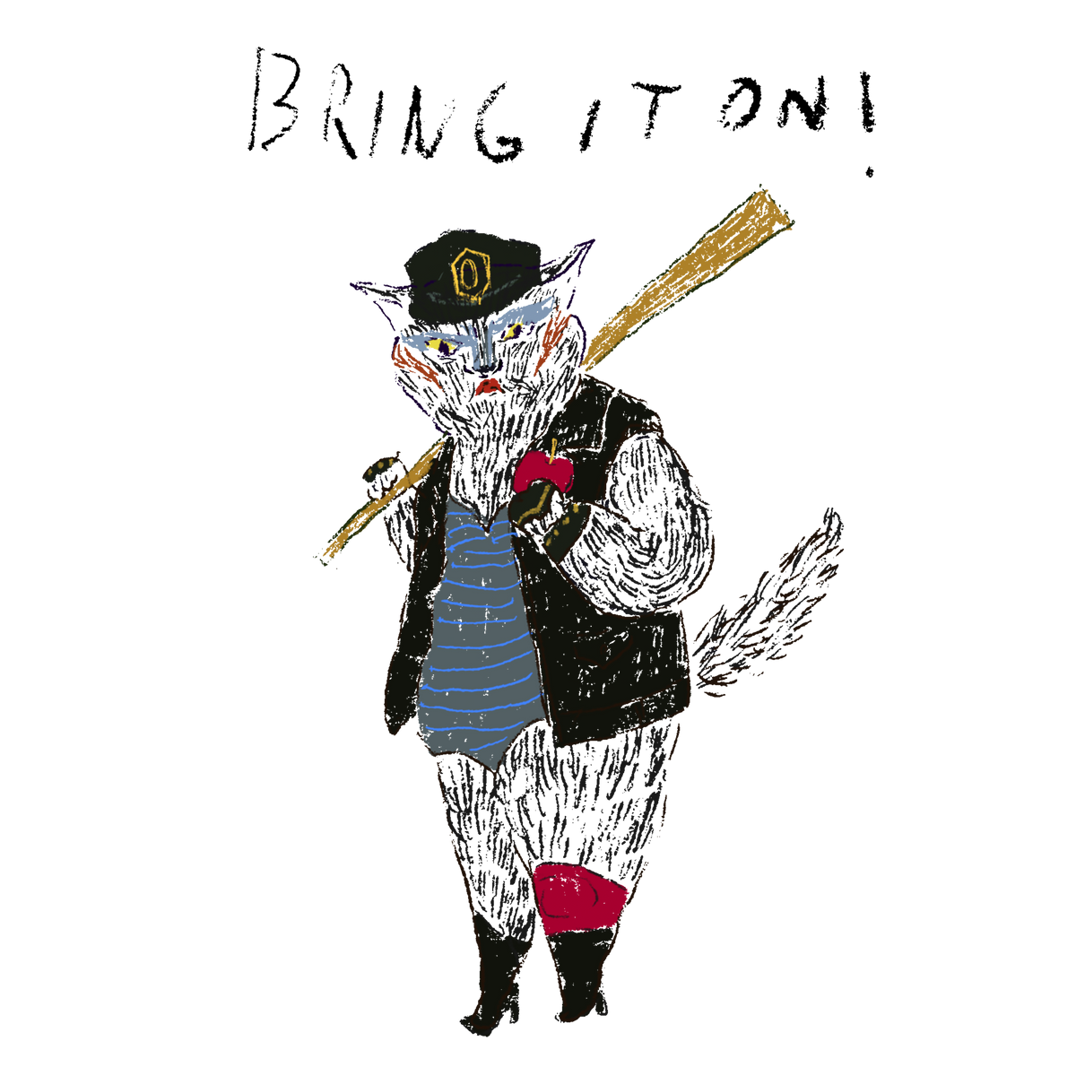 猫イラストTシャツ｜おかみ・ザ・ダーティ