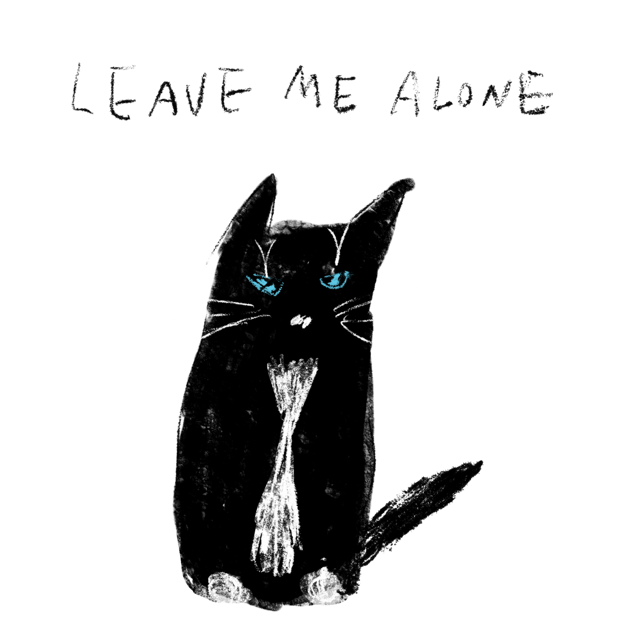 猫イラストTシャツ｜ほっとけやニンゲン