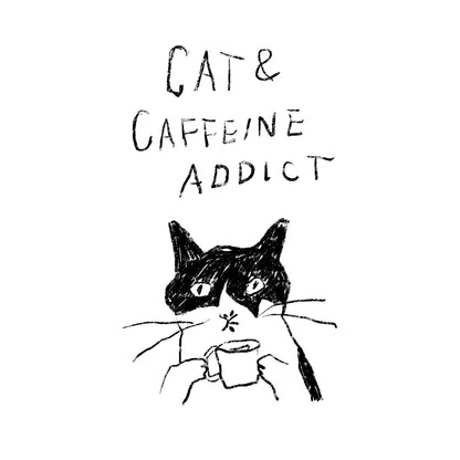 Cat T-Shirt | Koro the Coffee Addict